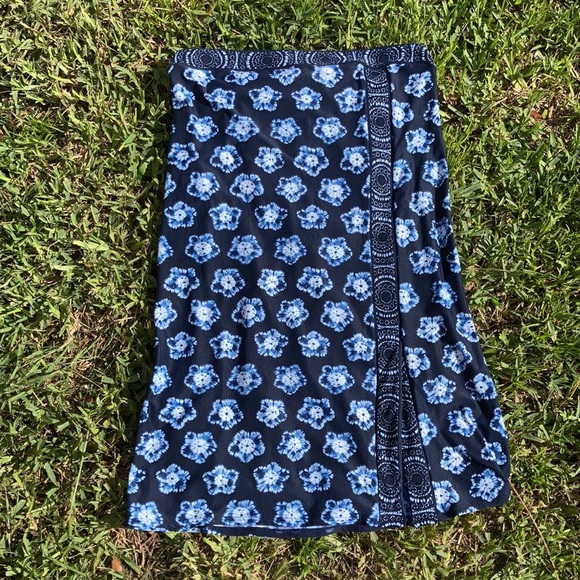 Michael Kors Strapless Tie Dye Swim Top